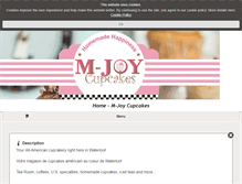 Tablet Screenshot of mjoycupcakes.com